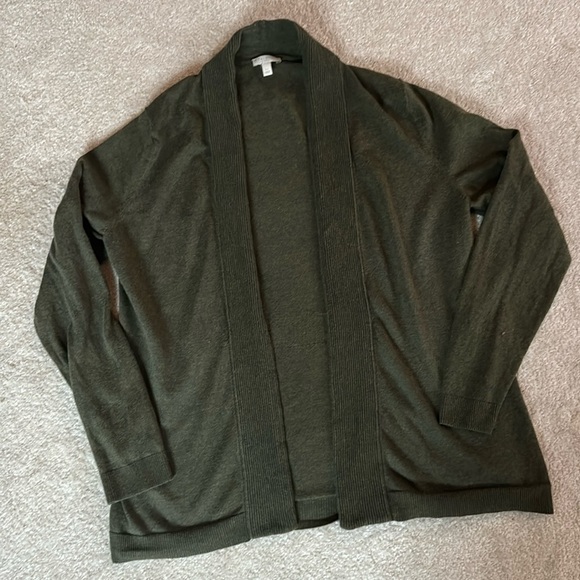 Talbots petite large green cardigan - Picture 1 of 10
